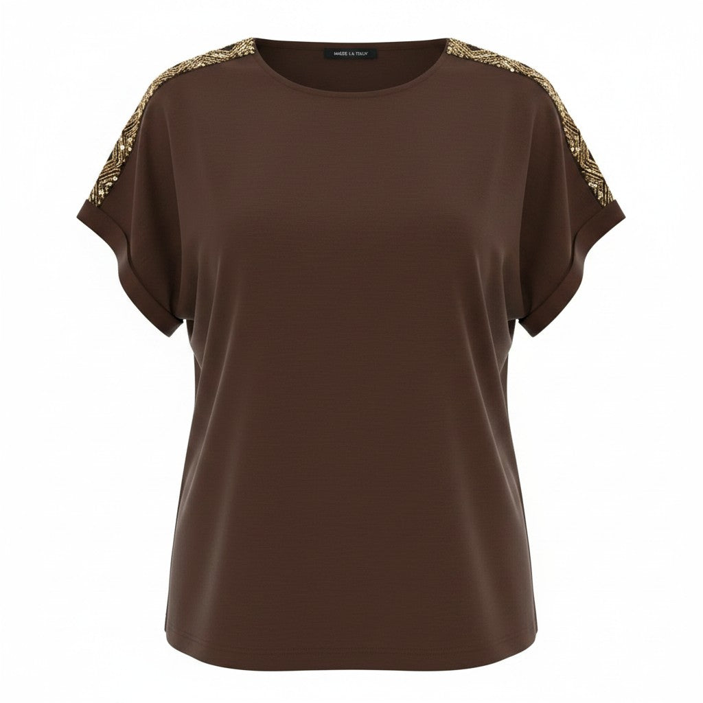 Blusa Glam Dettaglio Brillante