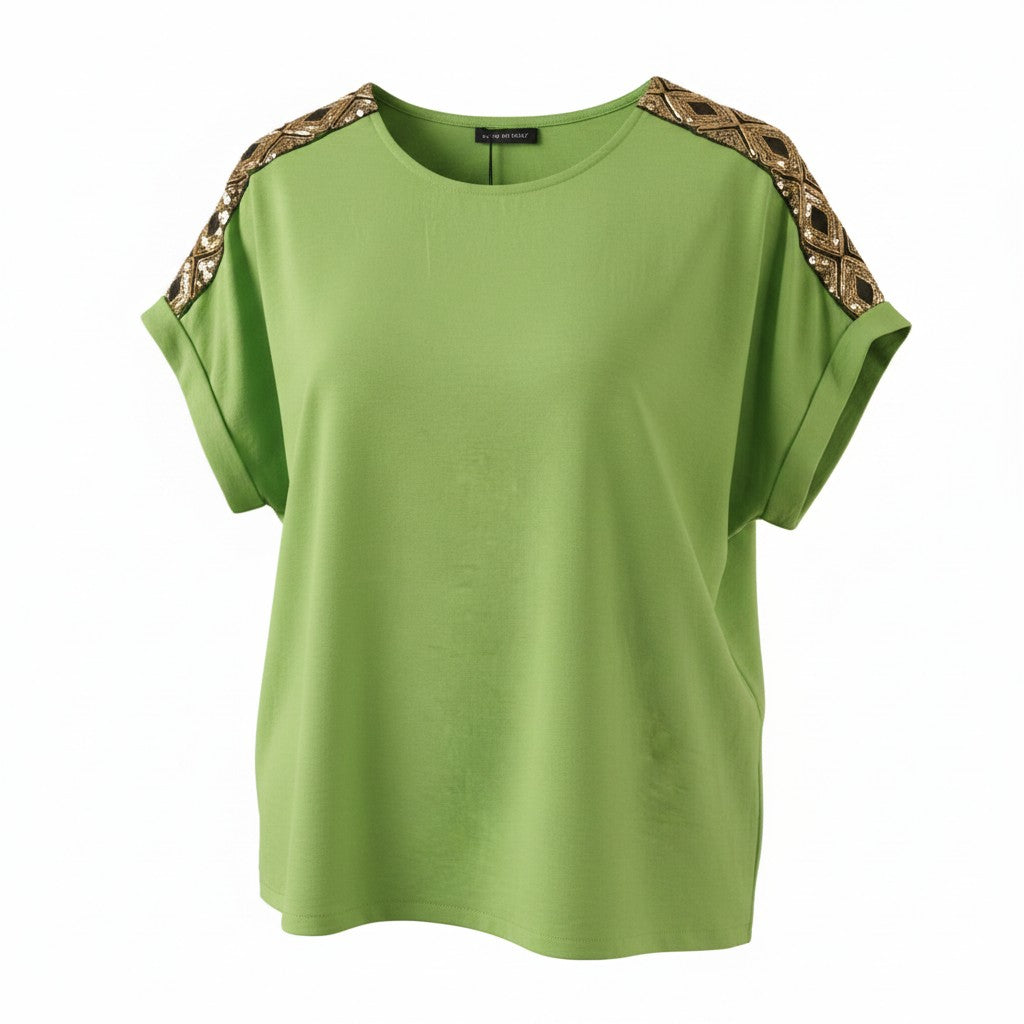 Blusa Glam Dettaglio Brillante