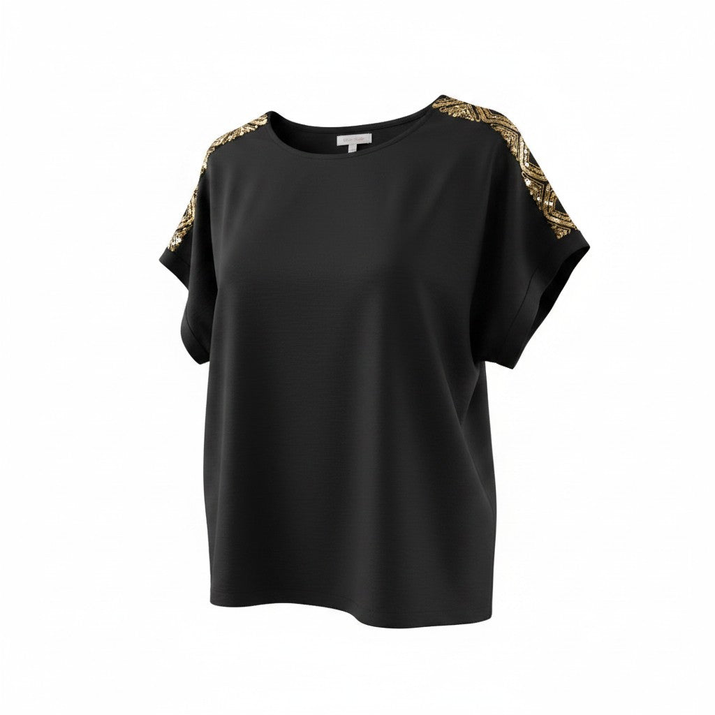 Blusa Glam Dettaglio Brillante