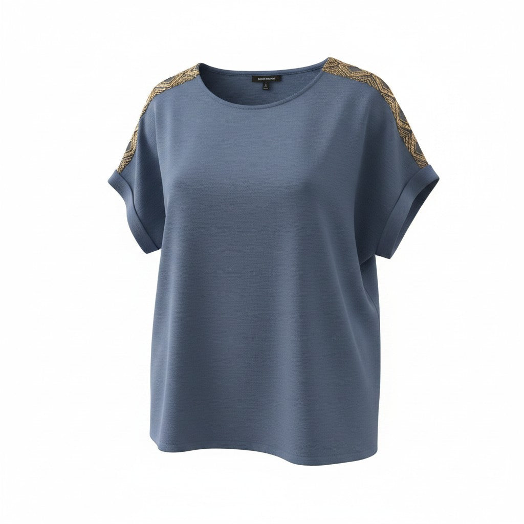 Blusa Glam Dettaglio Brillante