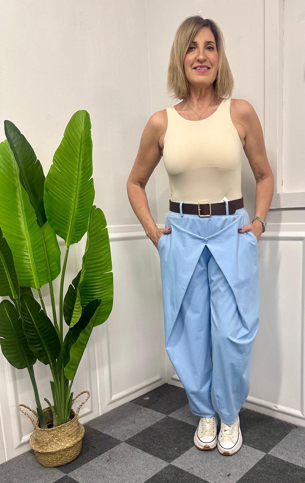 Pantalone sartoriale con bottone