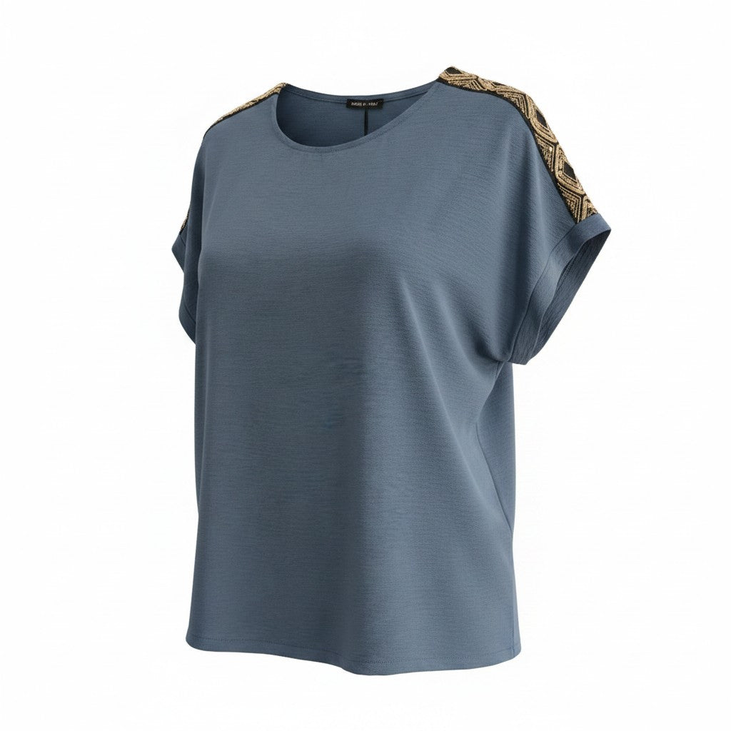 Blusa Glam Dettaglio Brillante