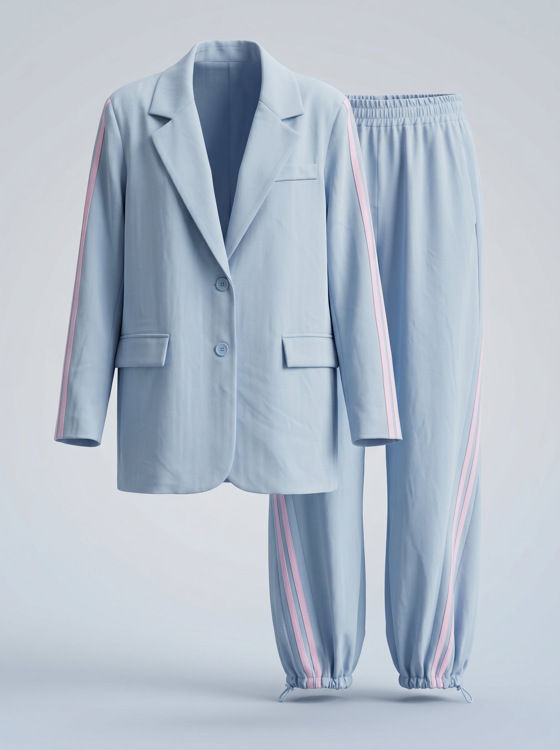 Tailleur con righe laterali – eleganza che slancia