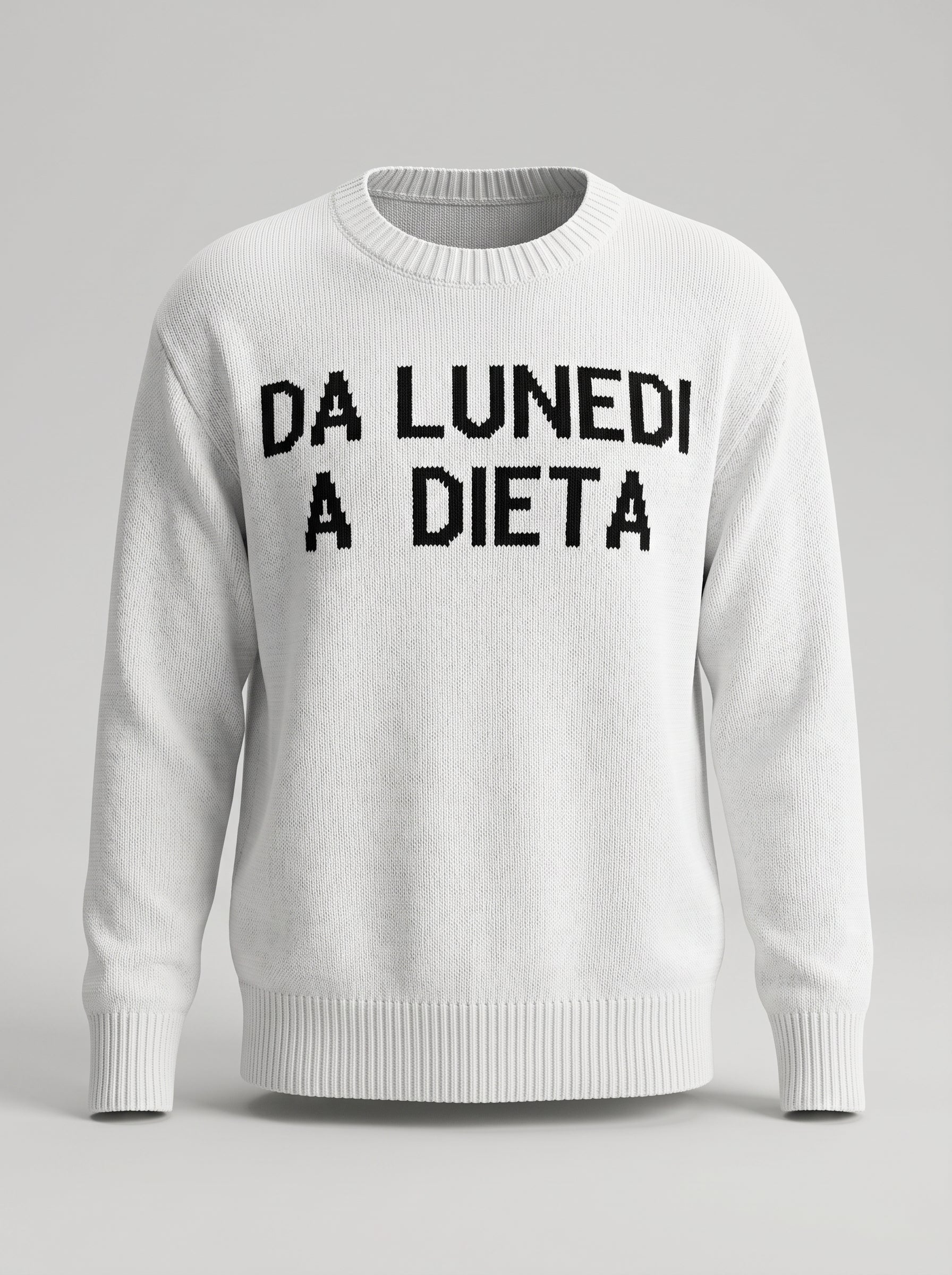 Maglione “Da Lunedì a Dieta”