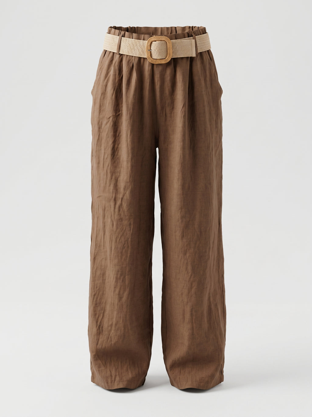 Pantaloni relax in lino