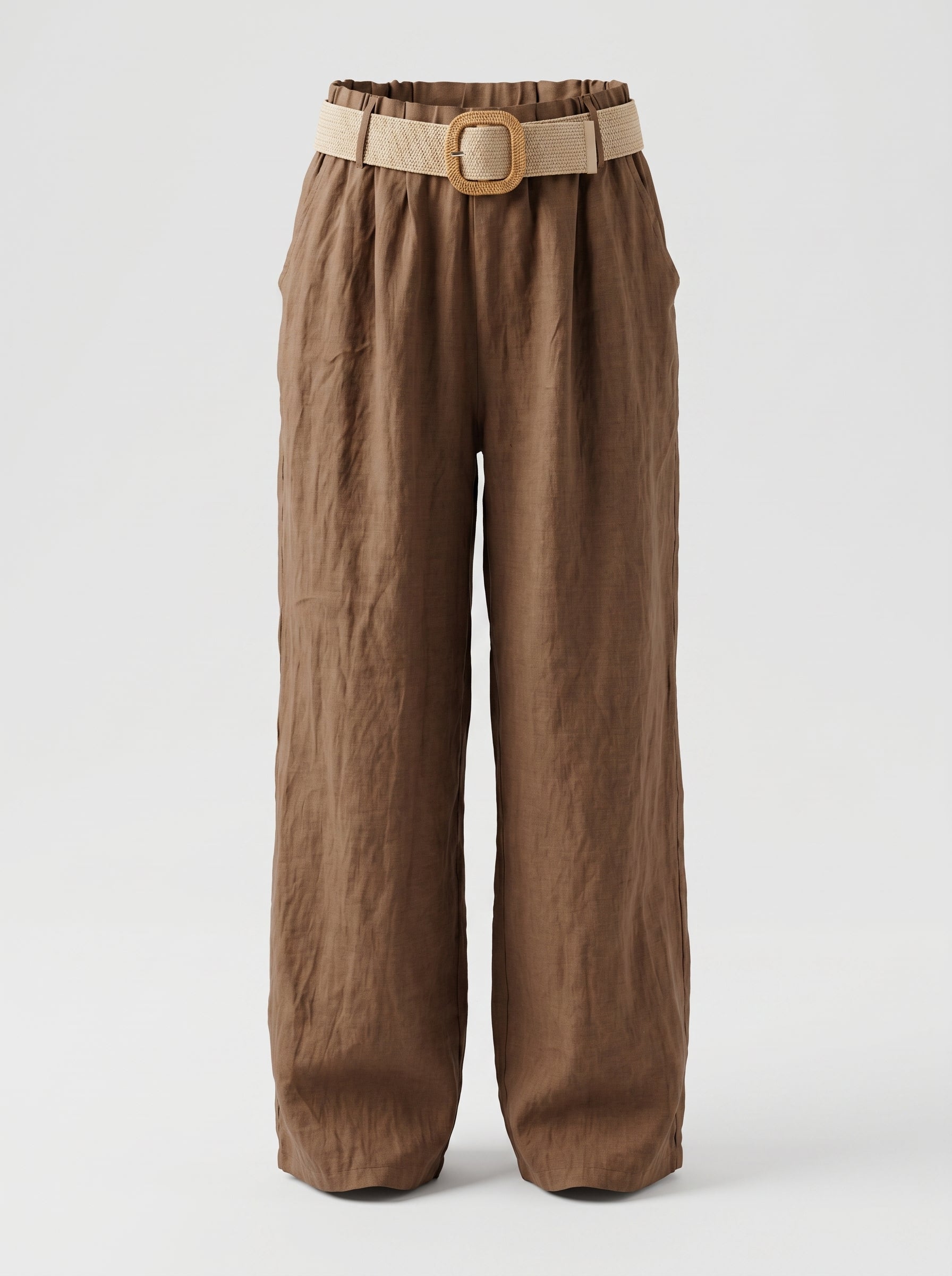 Pantaloni relax in lino