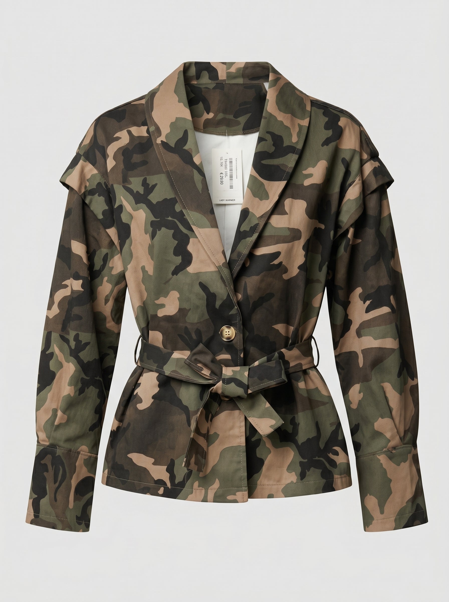 Trench corto Mimetico