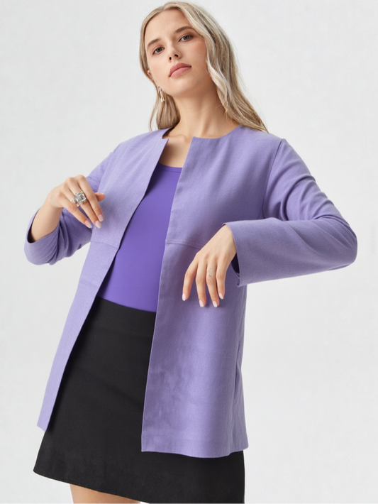 Giacca aperta modello VelvetEase™