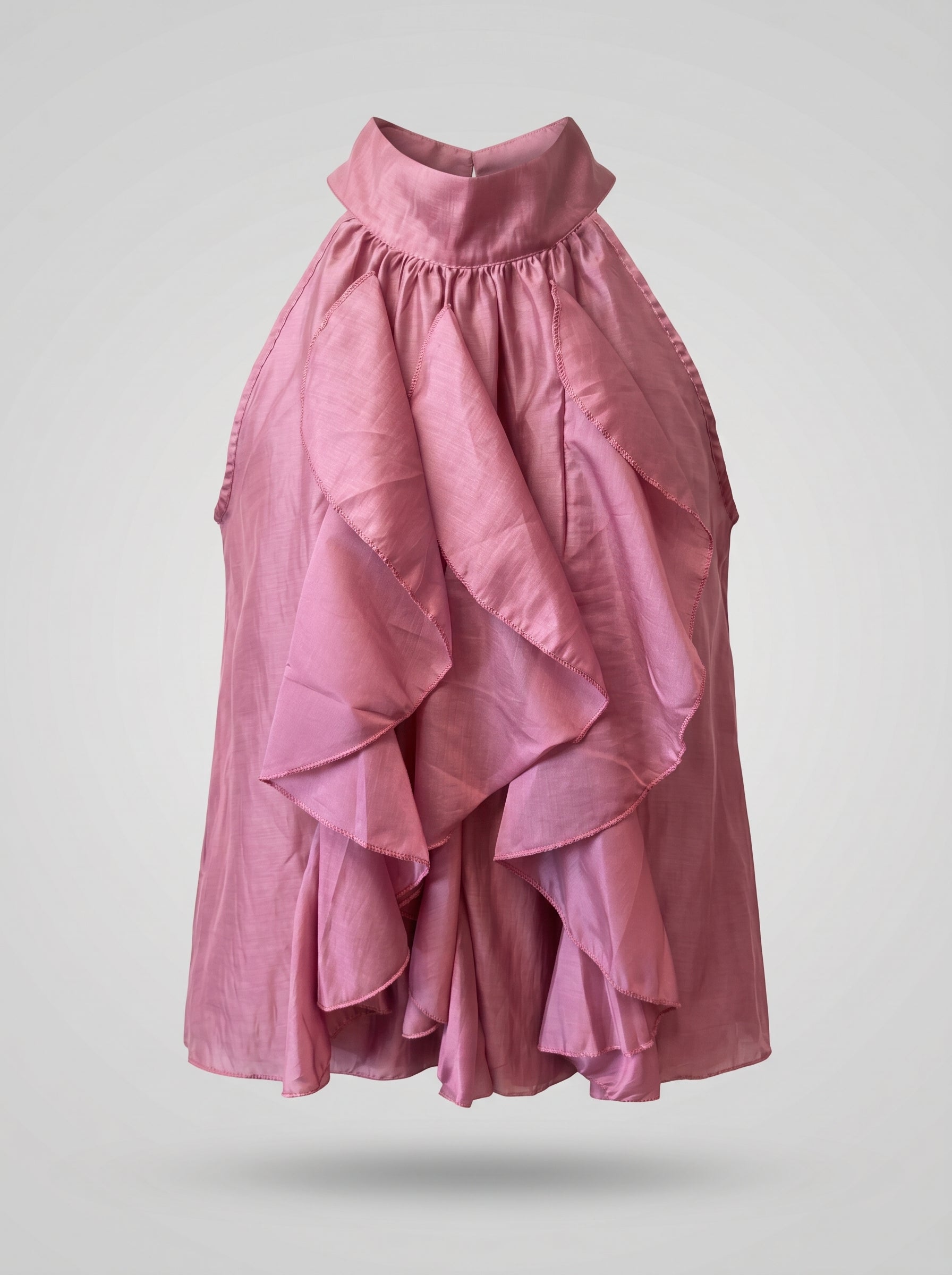 Blusa con Volant Scenografici