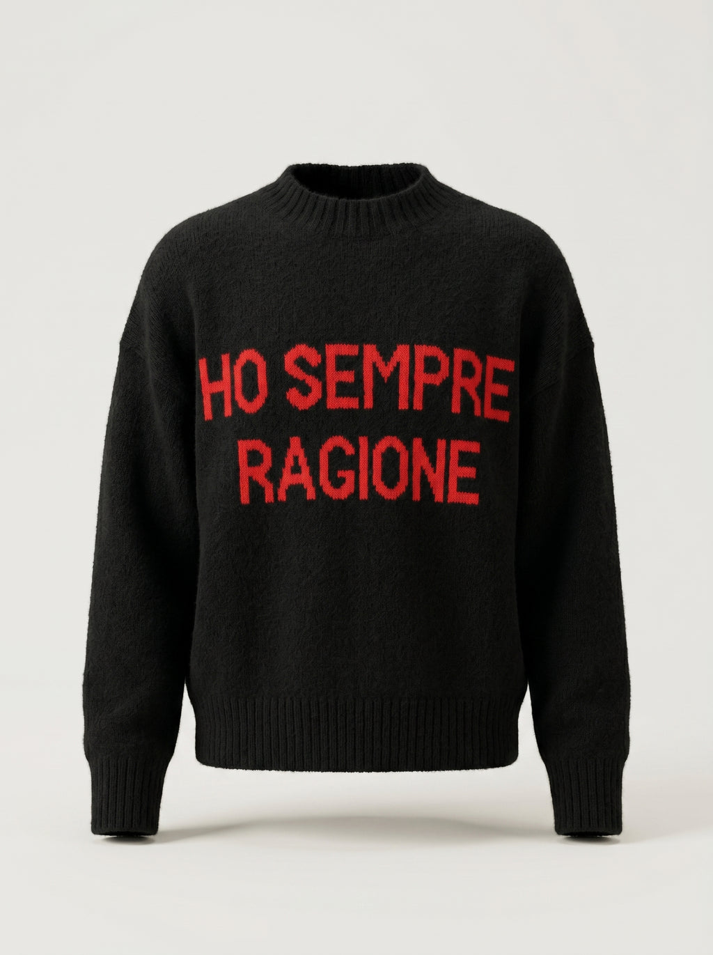 Il Maglione che Parla Chiaro: "Ho Sempre Ragione" - Stile e Assertività in Tinta Unita!