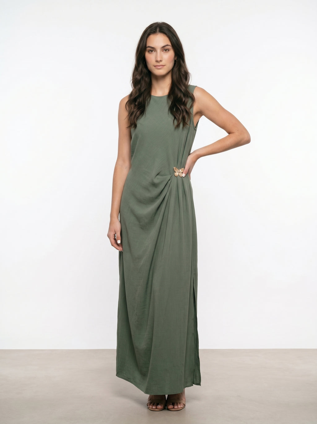 Vestito Elegante con Spacco