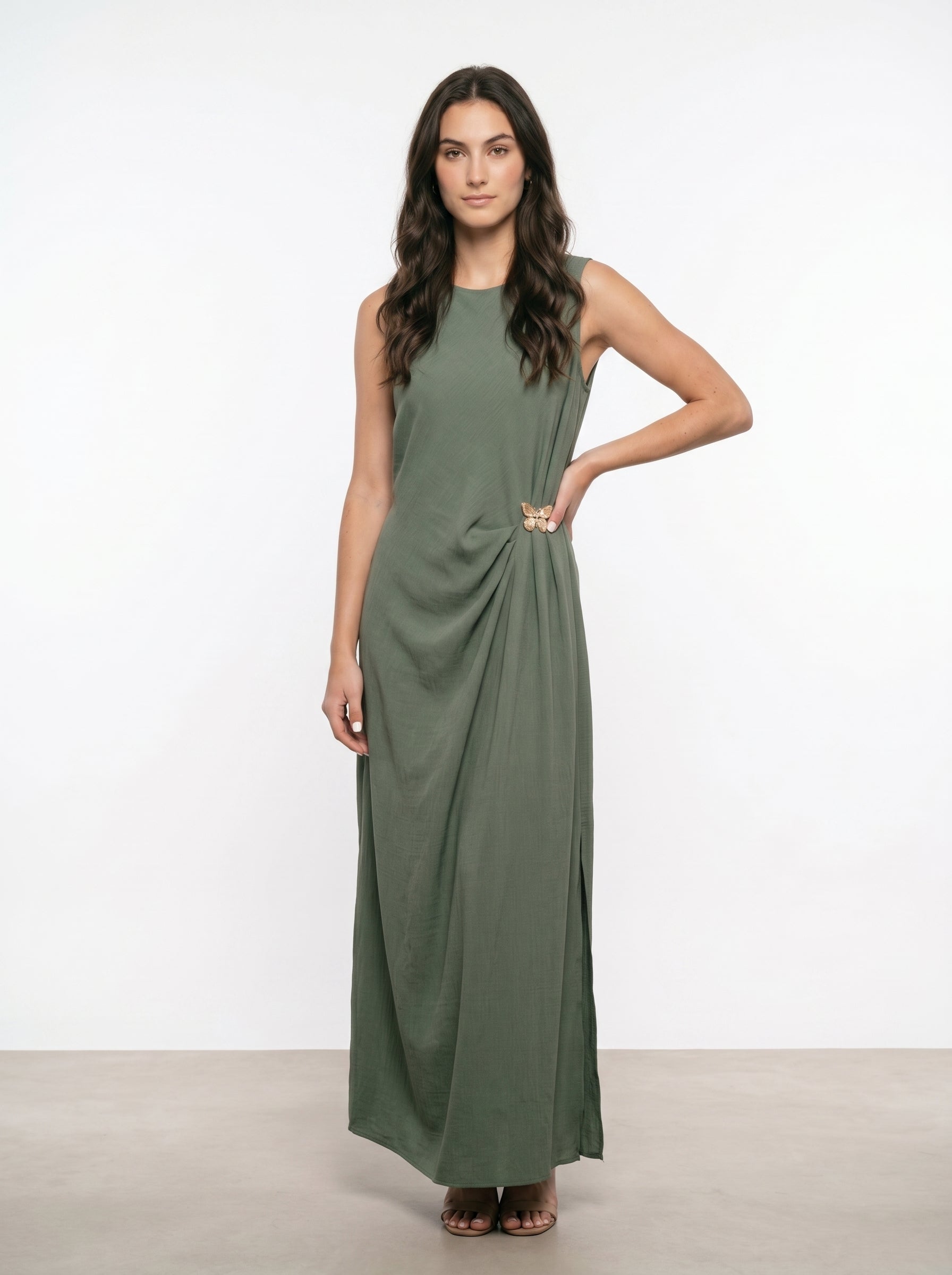 Vestito Elegante con Spacco