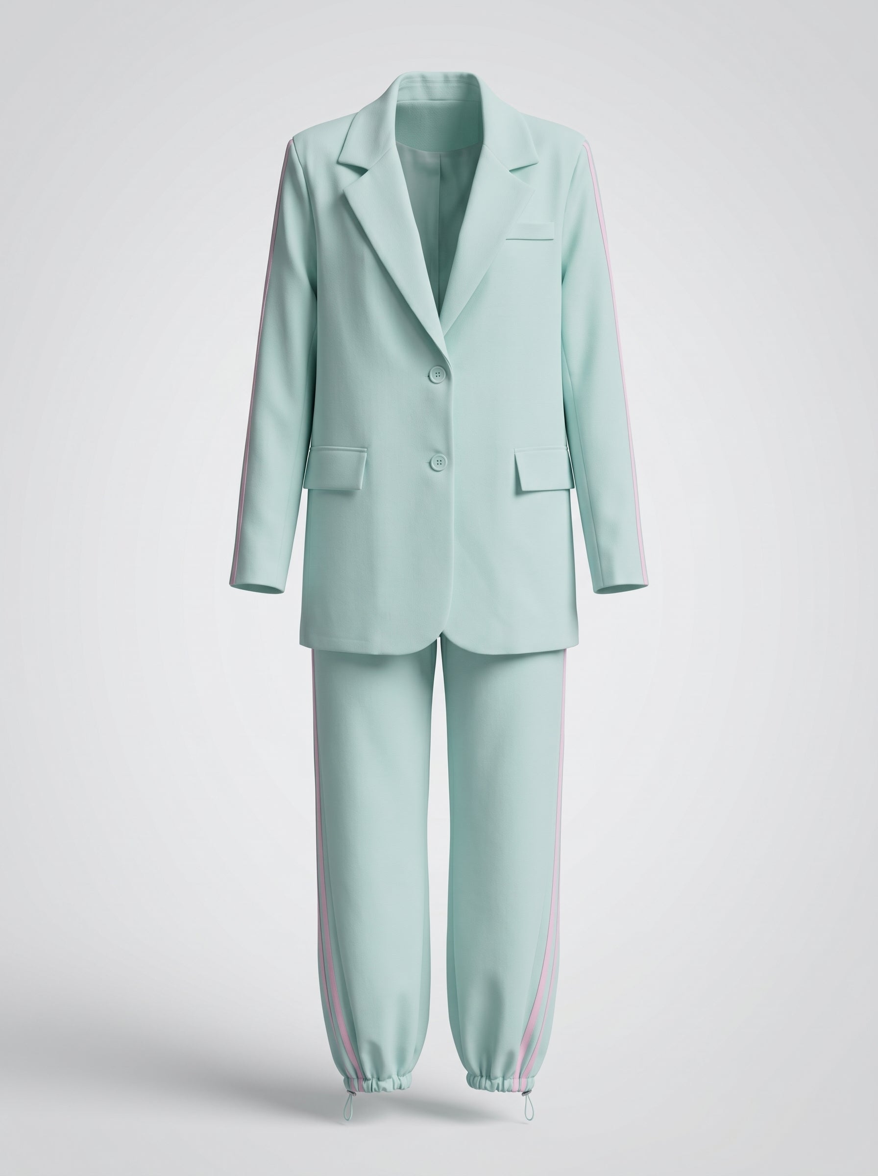 Tailleur con righe laterali – eleganza che slancia