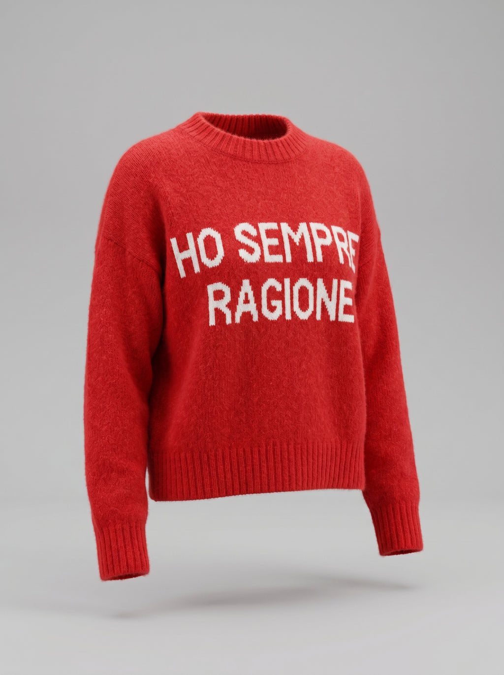 Il Maglione che Parla Chiaro: "Ho Sempre Ragione" - Stile e Assertività in Tinta Unita!