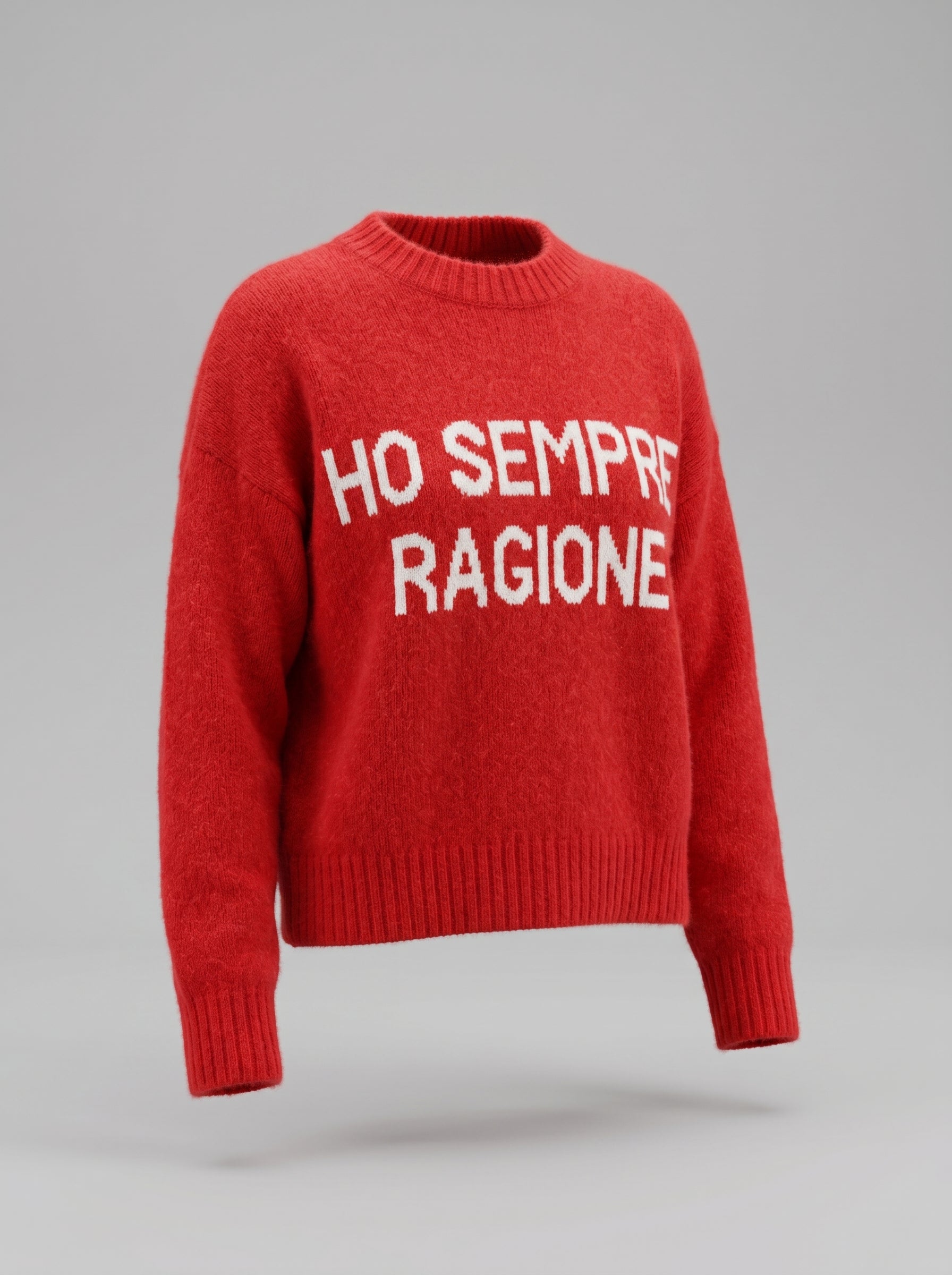 Il Maglione che Parla Chiaro: "Ho Sempre Ragione" - Stile e Assertività in Tinta Unita!