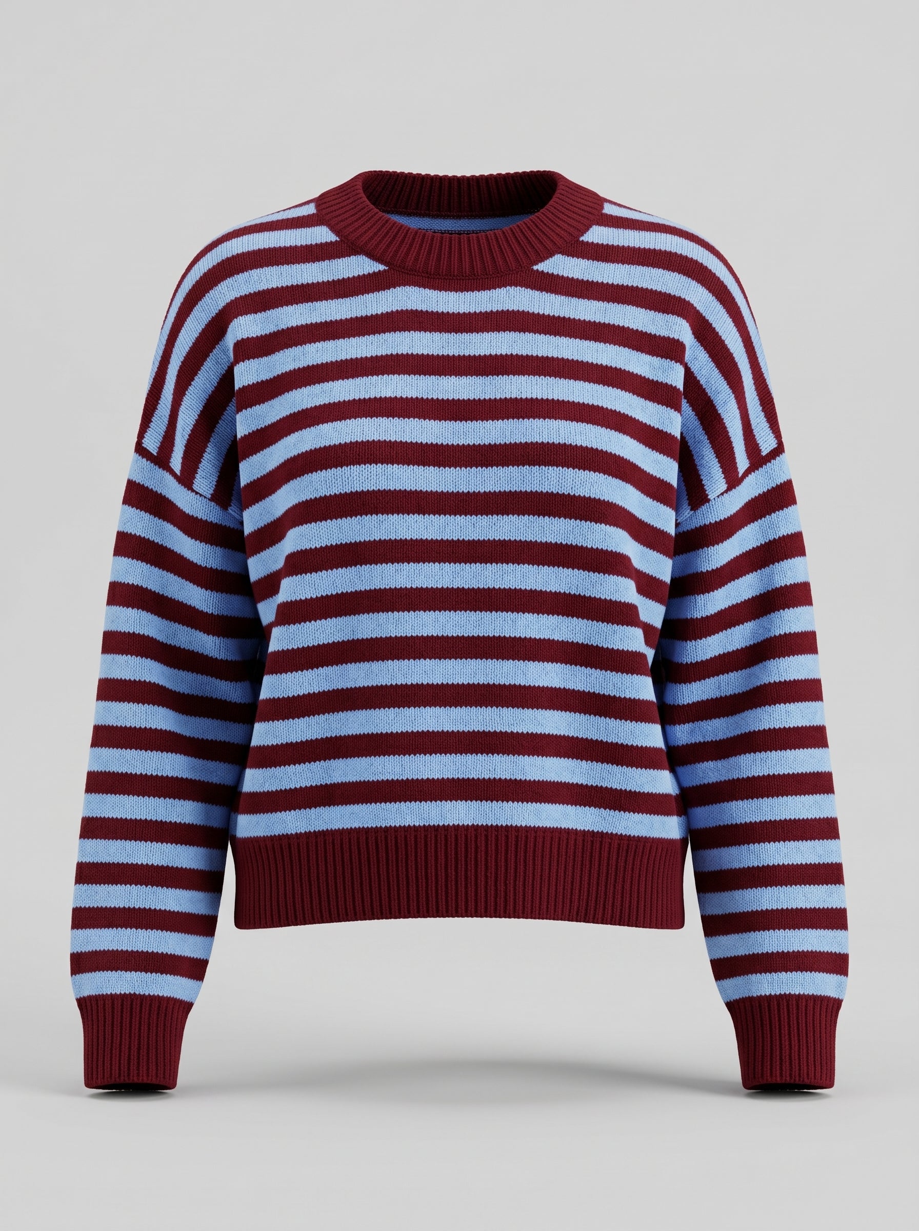Maglione di Tendenza con Righe Piccole: Comfort e Stile in Vari Colori