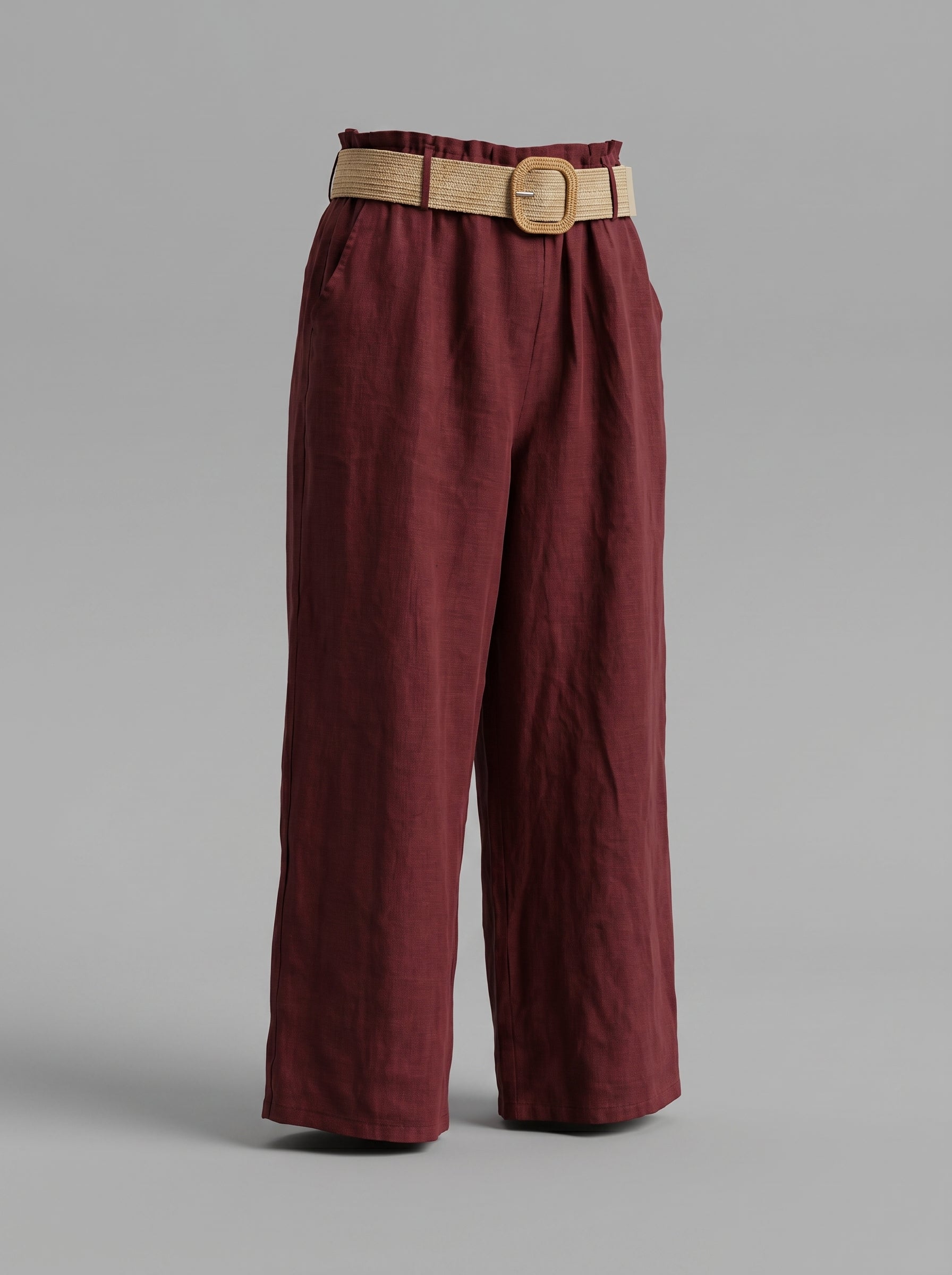 Pantaloni relax in lino