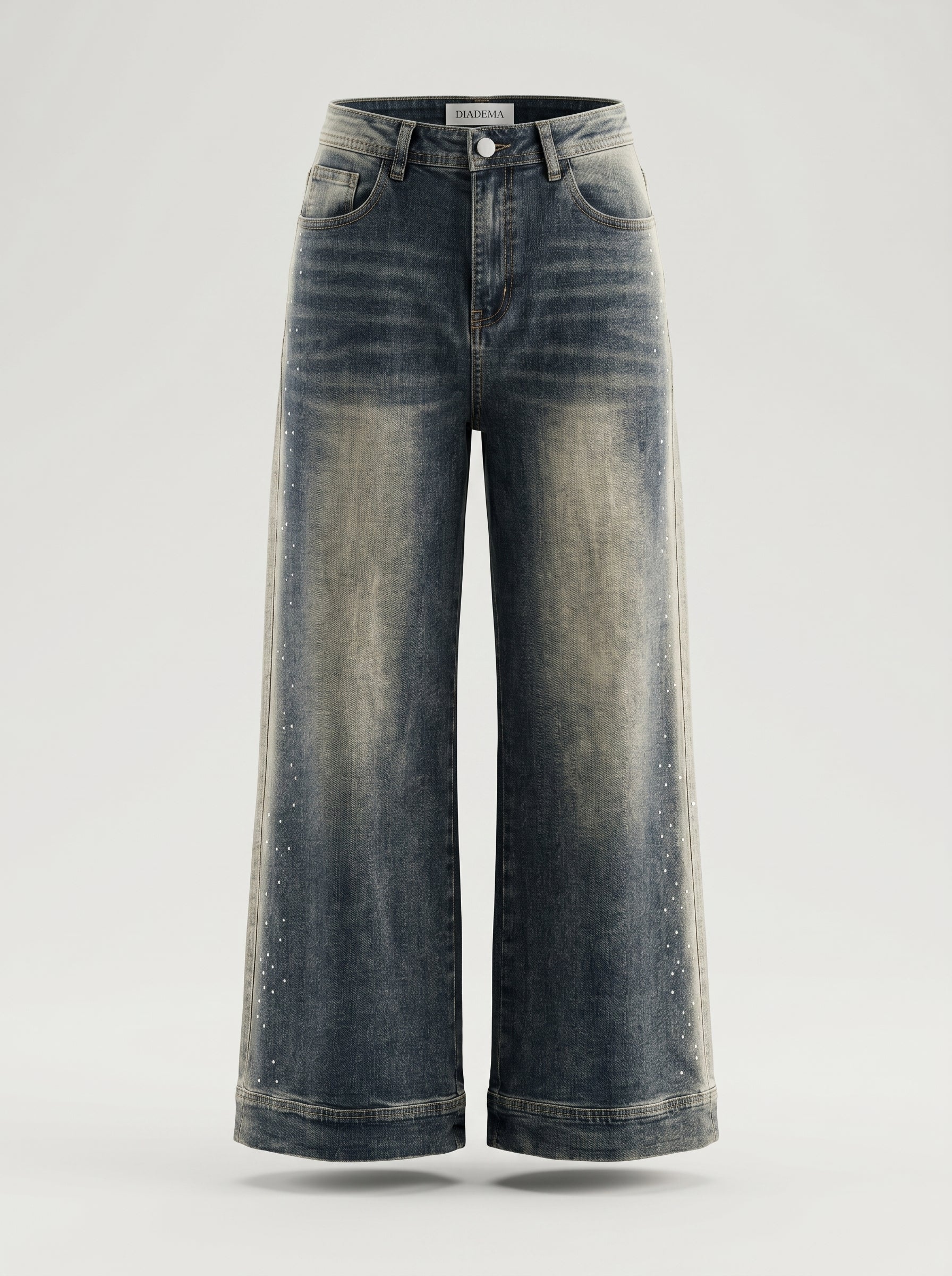 Jeans brillantini laterali