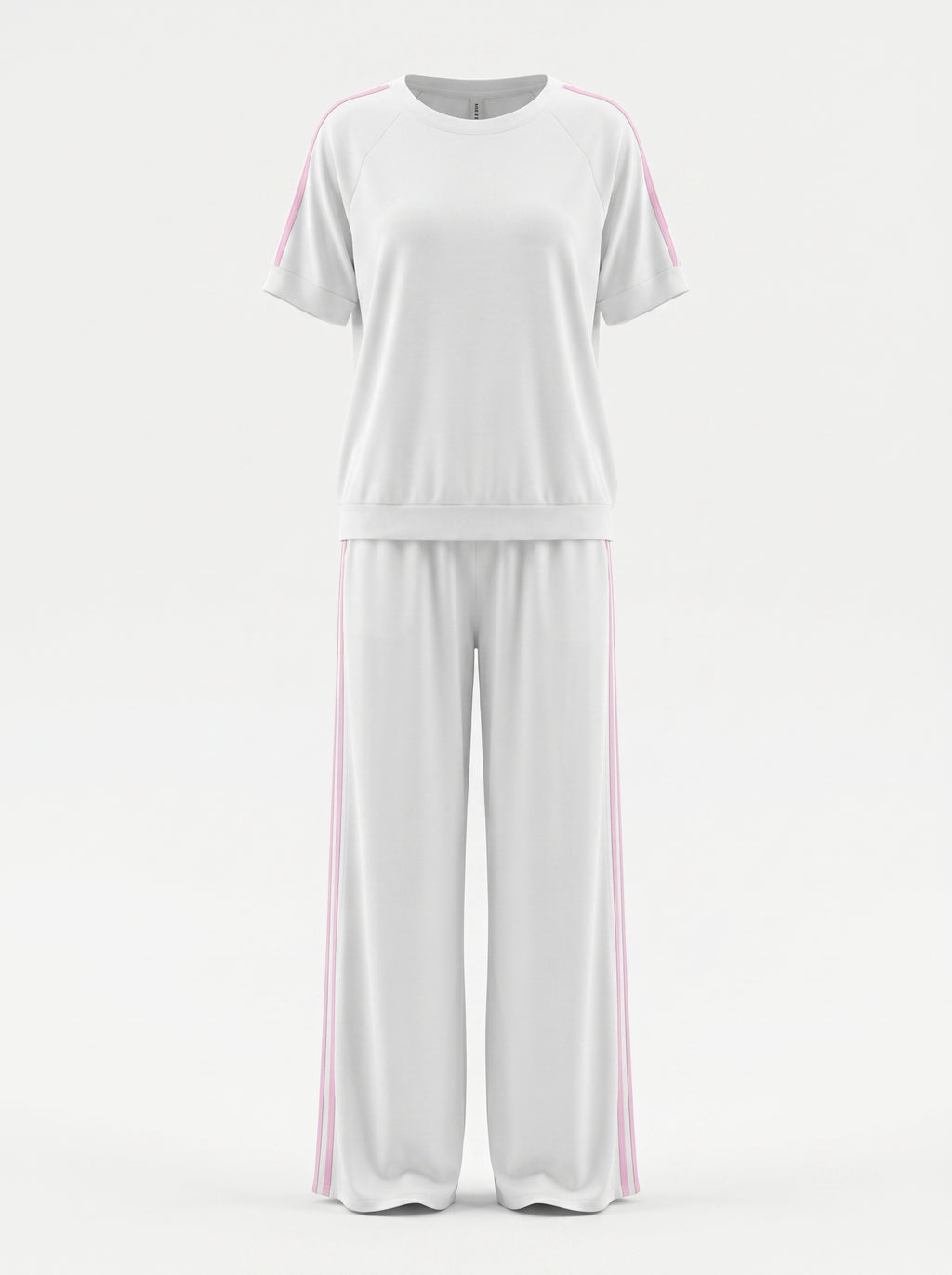 Set mezza manica e pantalone con righe