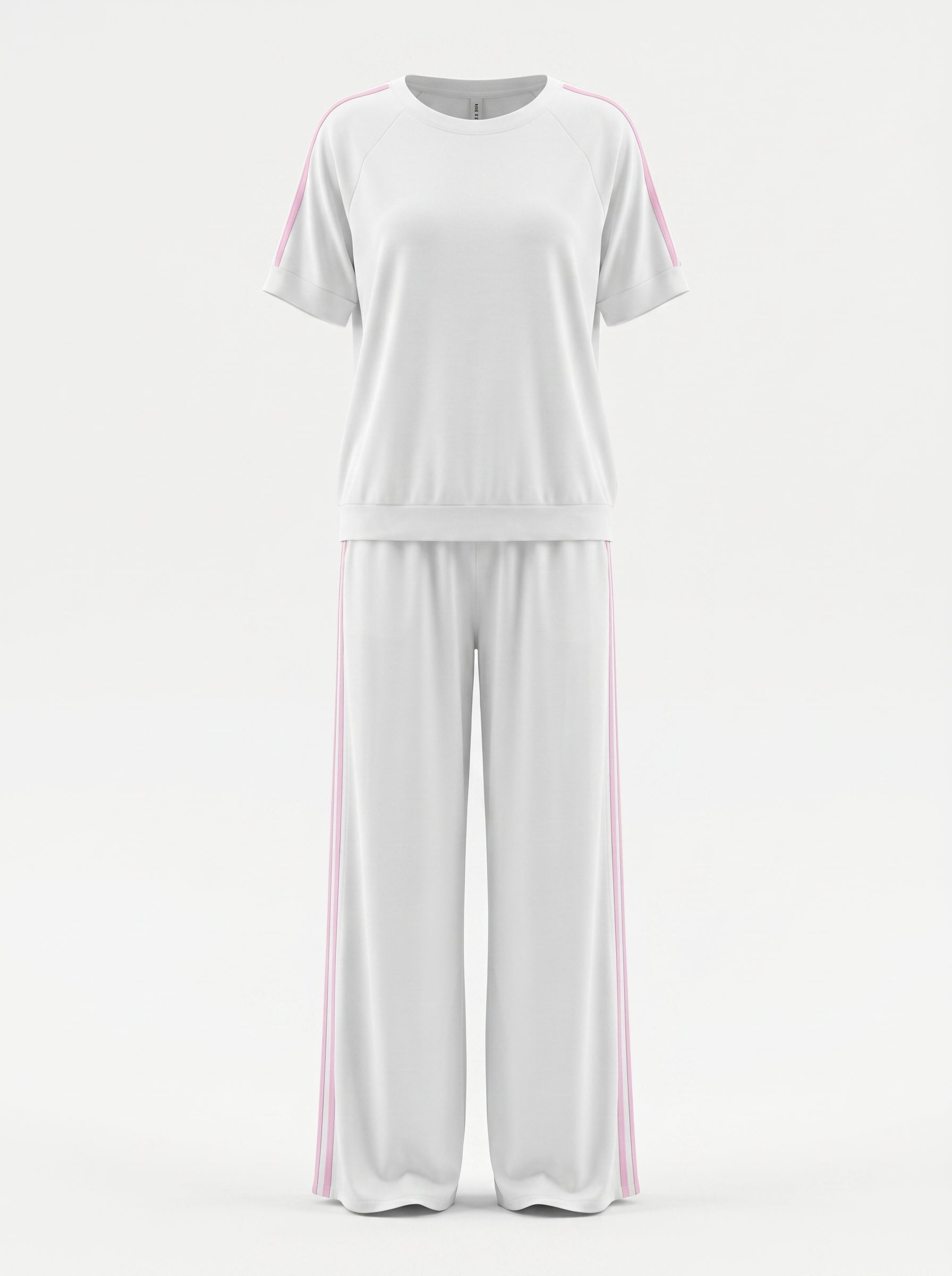 Set mezza manica e pantalone con righe