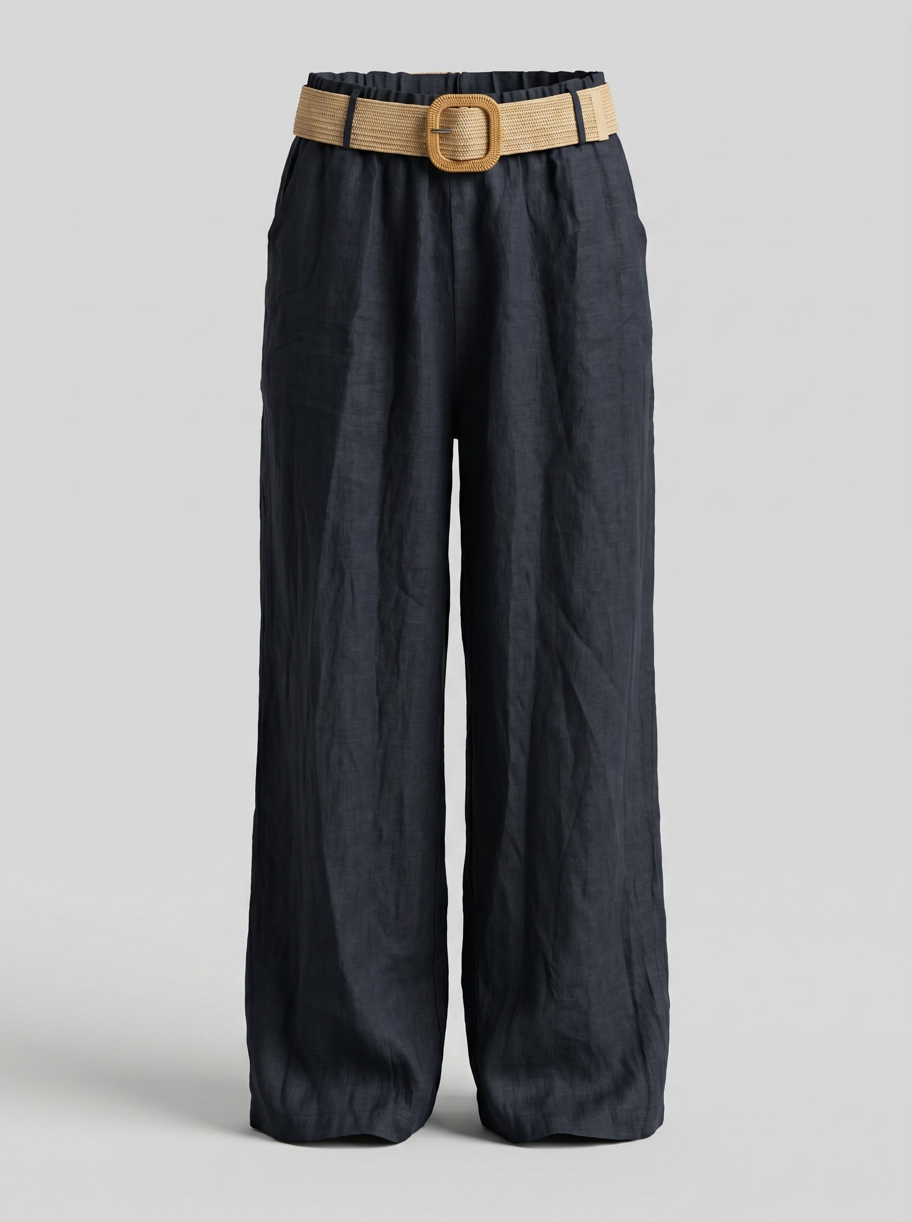 Pantaloni relax in lino