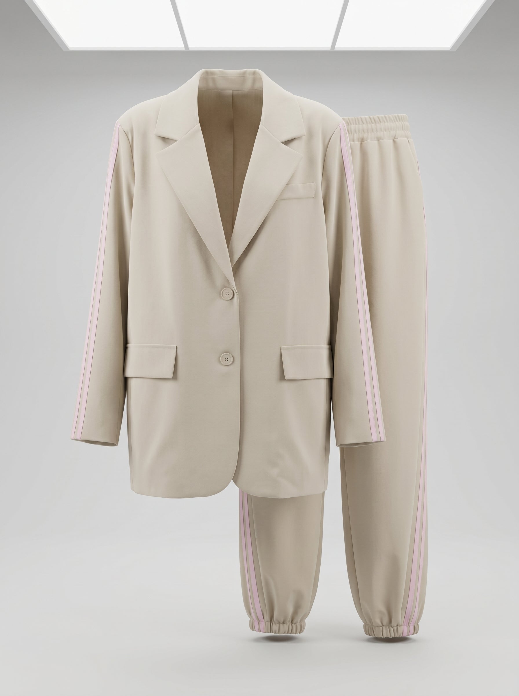 Tailleur con righe laterali – eleganza che slancia