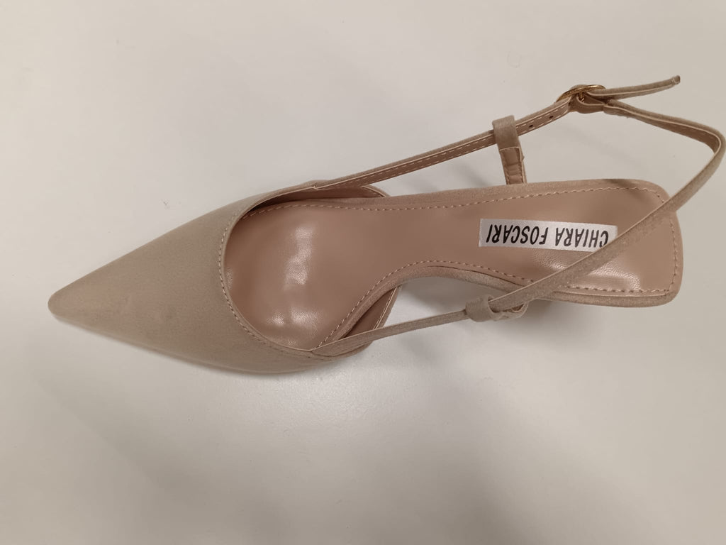 Décolleté a Punta con Fibbia e Tacco 6 cm