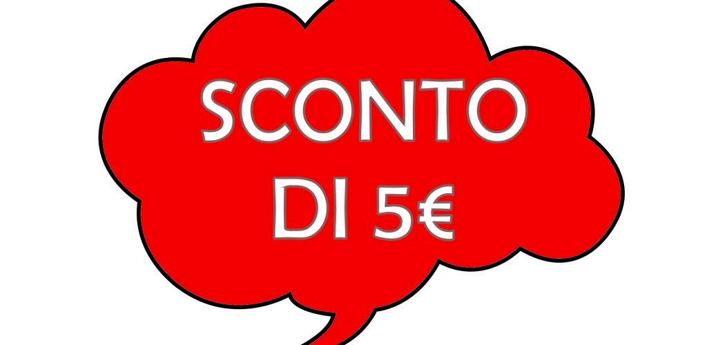 Se acquisti 3 capi hai 5€ di sconto